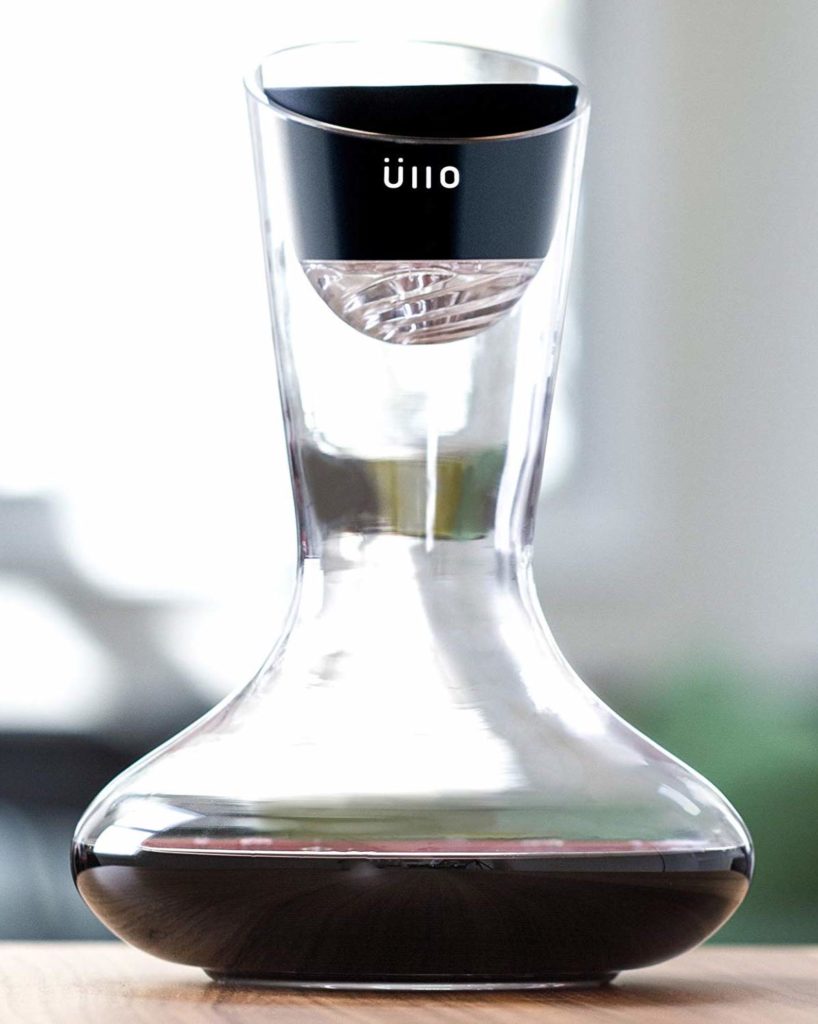 ullo wine purifier with hand blown decanter